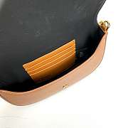 Fortok Fendi Fendigraphy black leather wallet on chain Brown 21*4*11cm - 3
