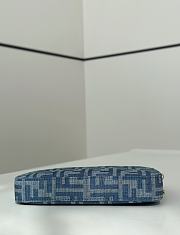 Fortok Fendi Baguette Pouch in light blue denim 20/3/12cm - 3