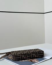 Fortok Fendi Baguette Pouch in light Brown denim 20/3/12cm - 6