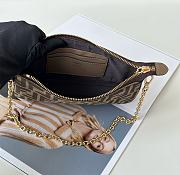 Fortok Fendi Baguette Pouch in light Brown denim 20/3/12cm - 4