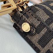 Fortok Fendi Baguette Pouch in light Brown denim 20/3/12cm - 3