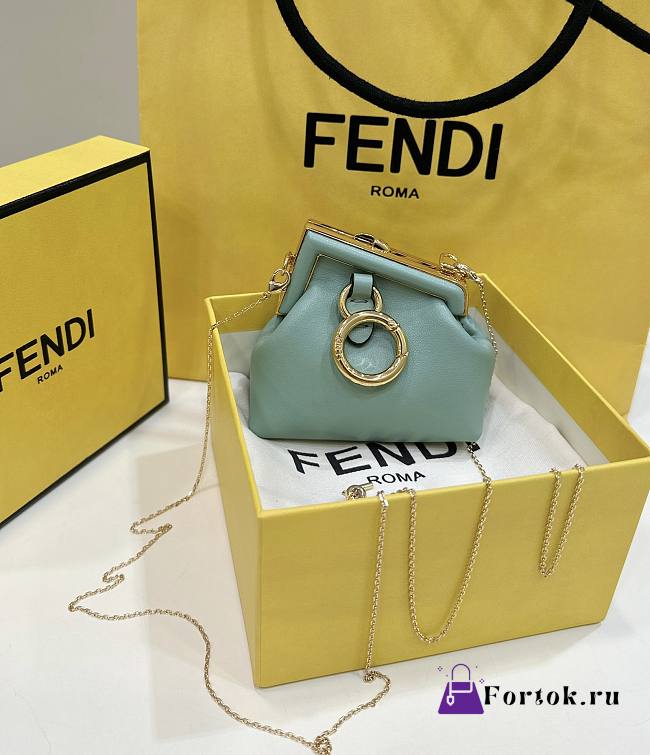 Fortok Fendi Nano Fendi First Charm blue-green 11.5x5.5x10cm - 1