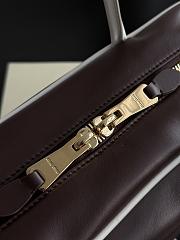 Fortok Miu Miu Soft Calf Softy Beau Top Handle Dark Brown 34×23×10cm - 6