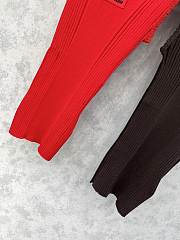 Fortok Miu Miu body-hugging tank top Red/ Brown  - 2
