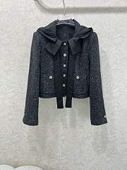 Fortok Chanel tweed jacket with a black bow Black  - 1