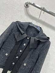 Fortok Chanel tweed jacket with a black bow Black  - 3