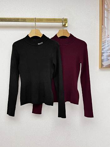 Fortok Gucci turtleneck sweater Black/Rouge
