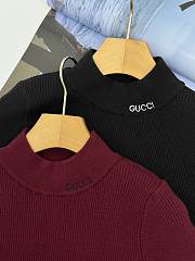 Fortok Gucci turtleneck sweater Black/Rouge - 2