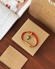 Fortok Bvlgari Serpenti Forever Snake bracelet gold with red - 1