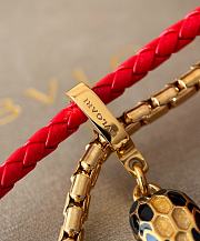 Fortok Bvlgari Serpenti Forever Snake bracelet gold with red - 3