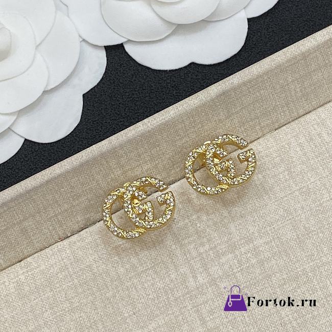 Fortok Gucci GG Earrings Gold - 1