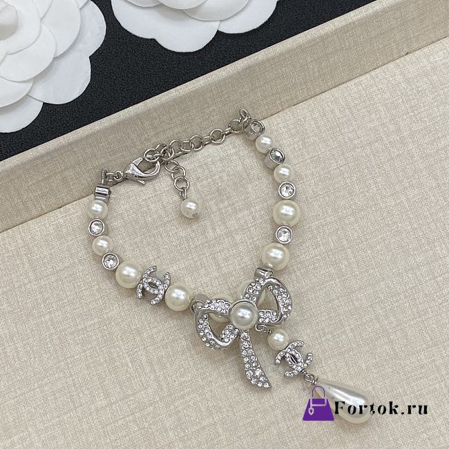 Fortok Chanel Bow Bracelet Silver - 1