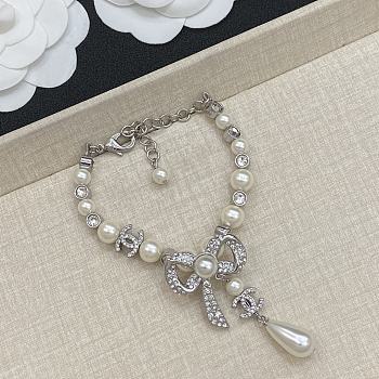 Fortok Chanel Bow Bracelet Silver