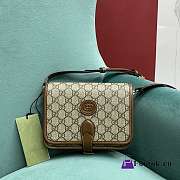 Fortok Gucci Shoulder Bag Shoulder Bag With Interlocking G Brown 671620 20x17x8cm - 2