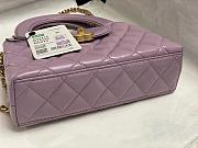 Fortok Chanel Kelly Mini Purple 19cm - 5