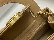 Fortok Chanel Kelly Mini Brown 19cm  - 4