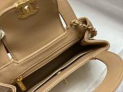 Fortok Chanel Kelly Mini Brown 19cm  - 3