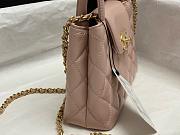 Fortok Chanel Kelly Mini Beige Pink 19cm  - 4