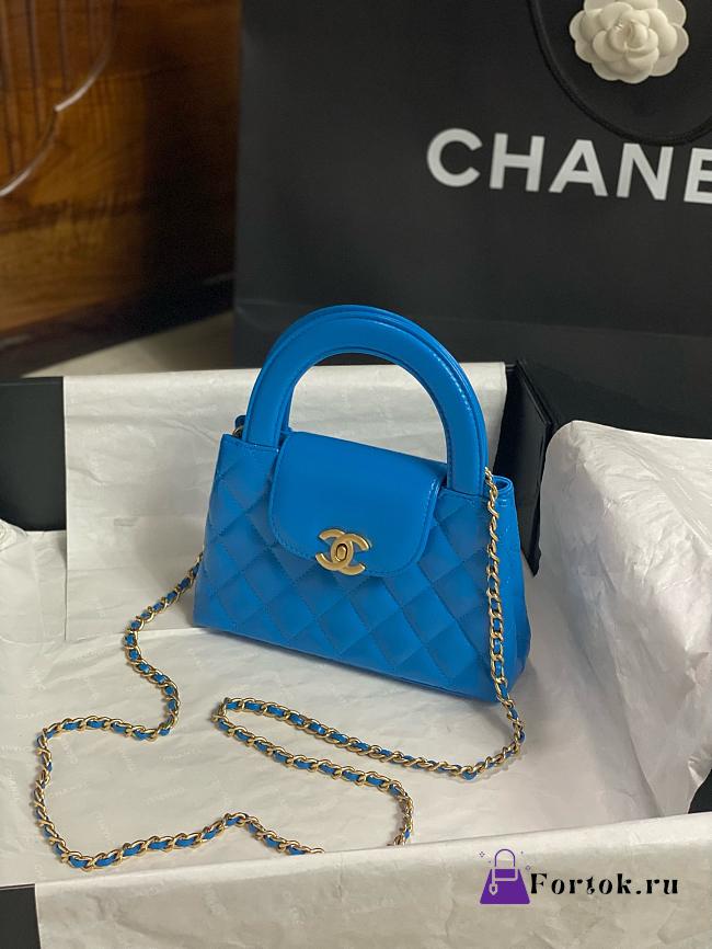 Fortok Chanel Kelly Mini Blue 19cm - 1