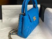 Fortok Chanel Kelly Mini Blue 19cm - 4