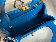 Fortok Chanel Kelly Mini Blue 19cm - 5