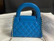 Fortok Chanel Kelly Mini Blue 19cm - 3