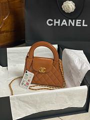 Fortok Chanel Kelly Mini Dark Brown 19cm - 1