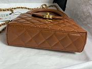 Fortok Chanel Kelly Mini Dark Brown 19cm - 6