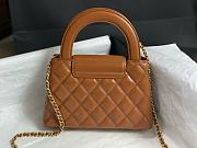 Fortok Chanel Kelly Mini Dark Brown 19cm - 3