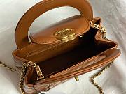 Fortok Chanel Kelly Mini Dark Brown 19cm - 2