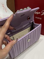 Fortok Roger Vivier Jewel Efflorescence Mini Bag Purple 19*13*4cm - 4