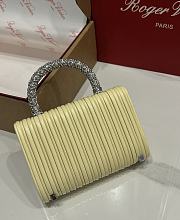 Fortok Roger Vivier Jewel Efflorescence Mini Bag Yellow 19*13*4cm - 4