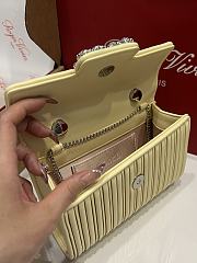 Fortok Roger Vivier Jewel Efflorescence Mini Bag Yellow 19*13*4cm - 2