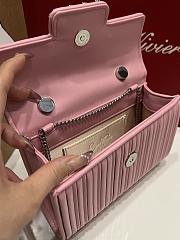 Fortok Roger Vivier Jewel Efflorescence Mini Bag Pink 19*13*4cm - 2