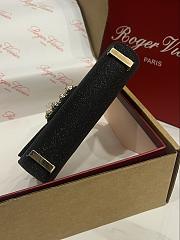 Fortok Roger Vivier Jewel Efflorescence Mini bag Glitter Black 19*13*4cm - 3