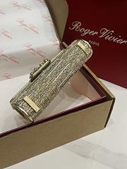 Fortok Roger Vivier Jewel Efflorescence Mini bag Glitter Tweed Gold 19*13*4cm - 3