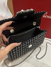 Fortok Roger Vivier Jewel Efflorescence Mini bag Tweed Black 19*13*4cm - 4
