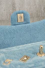 Fortok Chanel Flap Bag Denim 20cm  - 6