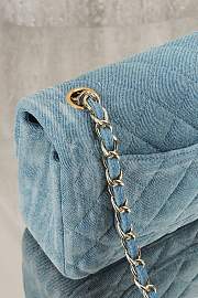 Fortok Chanel Flap Bag Denim 20cm  - 4