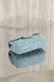 Fortok Chanel Flap Bag Denim 20cm  - 5