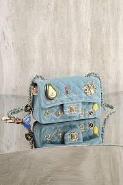 Fortok Chanel Flap Bag Denim 20cm  - 2