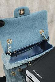 Fortok Chanel Flap Bag Denim 20cm  - 3