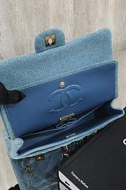 Fortok Chanel Flap Bag Denim 25cm - 3