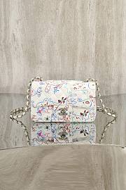 Fortok Chanel 25C Flap Bag White 20cm - 1