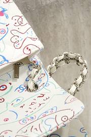 Fortok Chanel 25C Flap Bag White 20cm - 6