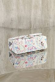 Fortok Chanel 25C Flap Bag White 20cm - 3