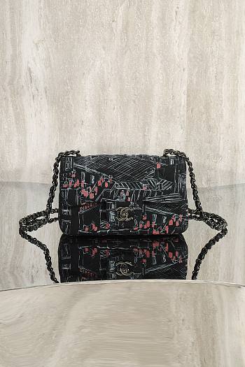Fortok Chanel Classic Parisian Rooftop Mini Flap Bag 20cm