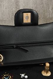 Fortok Chanel 24C Flap Bag Sequins Black 23cm  - 2