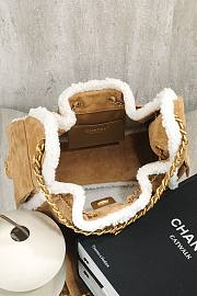 Fortok Chanel 25 Fur Brown 30x26x14cm - 6