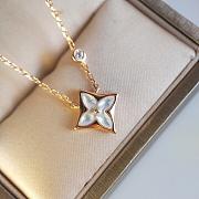  Fortok Louis Vuitton Blossom Grey Mother of Pearl Necklace - 5